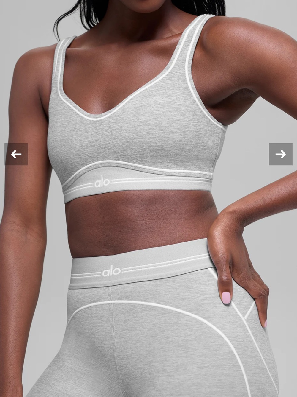 NWT ALO Alosoft Heart Throb Bra & Leggings Set